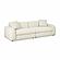 Kourtney Cream Faux Mohair 100 inch Sofa by TOV Furniture