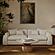 Kourtney Cream Faux Mohair 100 inch Sofa by TOV Furniture