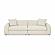 Kourtney Cream Faux Mohair 100 inch Sofa by TOV Furniture