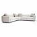 Perry Cream Chenille Modular L-Sectional by TOV Furniture
