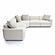 Perry Cream Chenille Modular L-Sectional by TOV Furniture