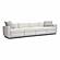 Perry Cream Chenille Modular Long Sofa by TOV Furniture