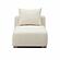 Hangover Cream Heavy Textured Fabric Modular Armless Chair by TOV Furniture