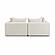 Hangover Cream Heavy Textured Fabric Loveseat by TOV Furniture