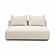 Hangover Cream Heavy Textured Fabric Modular Loveseat by TOV Furniture