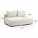 Hangover Cream Heavy Textured Fabric Modular Loveseat by TOV Furniture