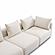 Hangover Cream Heavy Textured Fabric Sofa by TOV Furniture