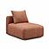 Hangover Sedona Red Textured Fabric Modular Armless Chair by TOV Furniture