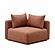 Hangover Sedona Red Textured Fabric Modular Corner Chair by TOV Furniture