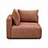 Hangover Sedona Red Textured Fabric Modular Corner Chair by TOV Furniture