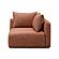 Hangover Sedona Red Textured Fabric Modular Corner Chair by TOV Furniture
