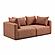 Hangover Sedona Red Textured Fabric Loveseat by TOV Furniture