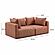 Hangover Sedona Red Textured Fabric Loveseat by TOV Furniture