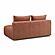 Hangover Sedona Red Textured Fabric Modular Loveseat by TOV Furniture