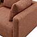 Hangover Sedona Red Textured Fabric Modular Loveseat by TOV Furniture