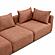 Hangover Sedona Red Textured Fabric Sofa by TOV Furniture