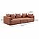 Hangover Sedona Red Textured Fabric Sofa by TOV Furniture