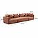 Hangover Sedona Red Textured Fabric 145 inch Long Sofa by TOV Furniture