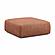 Hangover Sedona Red Textured Fabric Ottoman by TOV Furniture