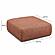 Hangover Sedona Red Textured Fabric Ottoman by TOV Furniture