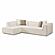 Tristine Cream Linen LAF Sectional by TOV Furniture
