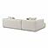 Tristine Cream Linen LAF Sectional by TOV Furniture