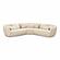 Misty Cream Boucle Modular L-Sectional by TOV Furniture