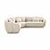 Misty Cream Boucle Modular L-Sectional by TOV Furniture
