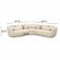 Misty Cream Boucle Modular L-Sectional by TOV Furniture