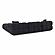 Calliope Black Vegan Shearling 4-piece Modular Sectional by TOV Furniture