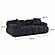 Calliope Black Vegan Shearling Modular Loveseat by TOV Furniture