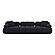 Calliope Black Vegan Shearling Modular Sofa by TOV Furniture