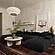 Calliope Black Vegan Shearling 6-piece Modular U-Sectional by TOV Furniture