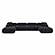 Calliope Black Vegan Shearling 6-piece Modular U-Sectional by TOV Furniture