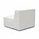 Mindy Cream Chenille Basketweave Armless Chair by TOV Furniture