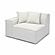 Mindy Cream Chenille Basketweave LAF Corner Chair by TOV Furniture