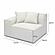 Mindy Cream Chenille Basketweave LAF Corner Chair by TOV Furniture