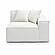 Mindy Cream Chenille Basketweave RAF Corner Chair by TOV Furniture