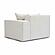 Mindy Cream Chenille Basketweave RAF Corner Chair by TOV Furniture