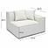 Mindy Cream Chenille Basketweave RAF Corner Chair by TOV Furniture