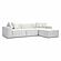 Mindy Cream Chenille Basketweave Modular Sectional by TOV Furniture