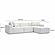 Mindy Cream Chenille Basketweave Modular Sectional by TOV Furniture