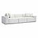 Mindy Cream Chenille Basketweave Modular Sofa by TOV Furniture