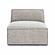 Mindy Taupe Chenille Basketweave Armless Chair by TOV Furniture