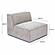 Mindy Taupe Chenille Basketweave Armless Chair by TOV Furniture