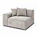 Mindy Taupe Chenille Basketweave LAF Corner Chair by TOV Furniture