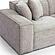 Mindy Taupe Chenille Basketweave Modular Loveseat by TOV Furniture