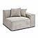 Mindy Taupe Chenille Basketweave RAF Corner Chair by TOV Furniture