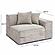 Mindy Taupe Chenille Basketweave RAF Corner Chair by TOV Furniture