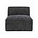 Mindy Charcoal Chenille Basketweave Armless Chair by TOV Furniture